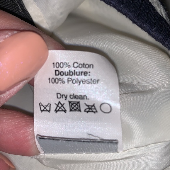 J. Crew navy & cream striped pencil skirt size 12 - Picture 12 of 12